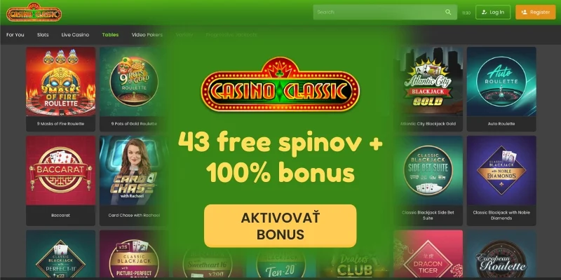 Classic Casino bonus